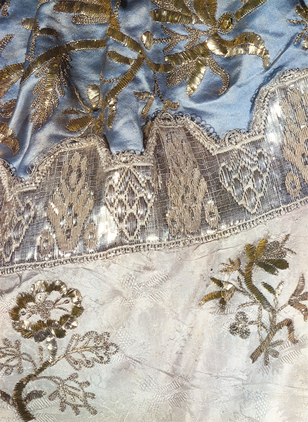 Detail of a Ural cossack woman's shirt. Second half, 19th century. RT-10239b