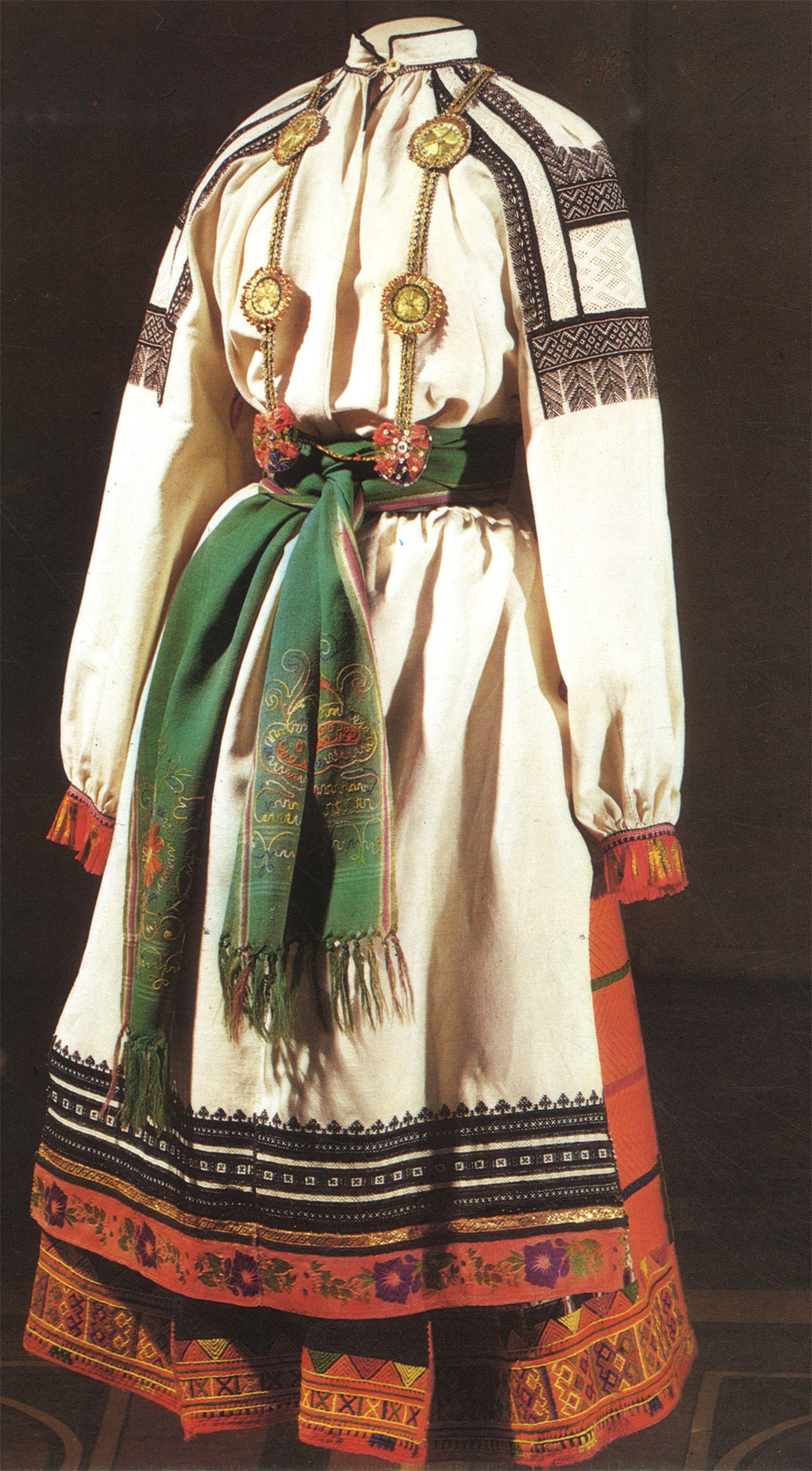 Holiday female costume. Second half, 19th century. RT-17494, RT-17492, RT-17493, RT-17495, RT-17490