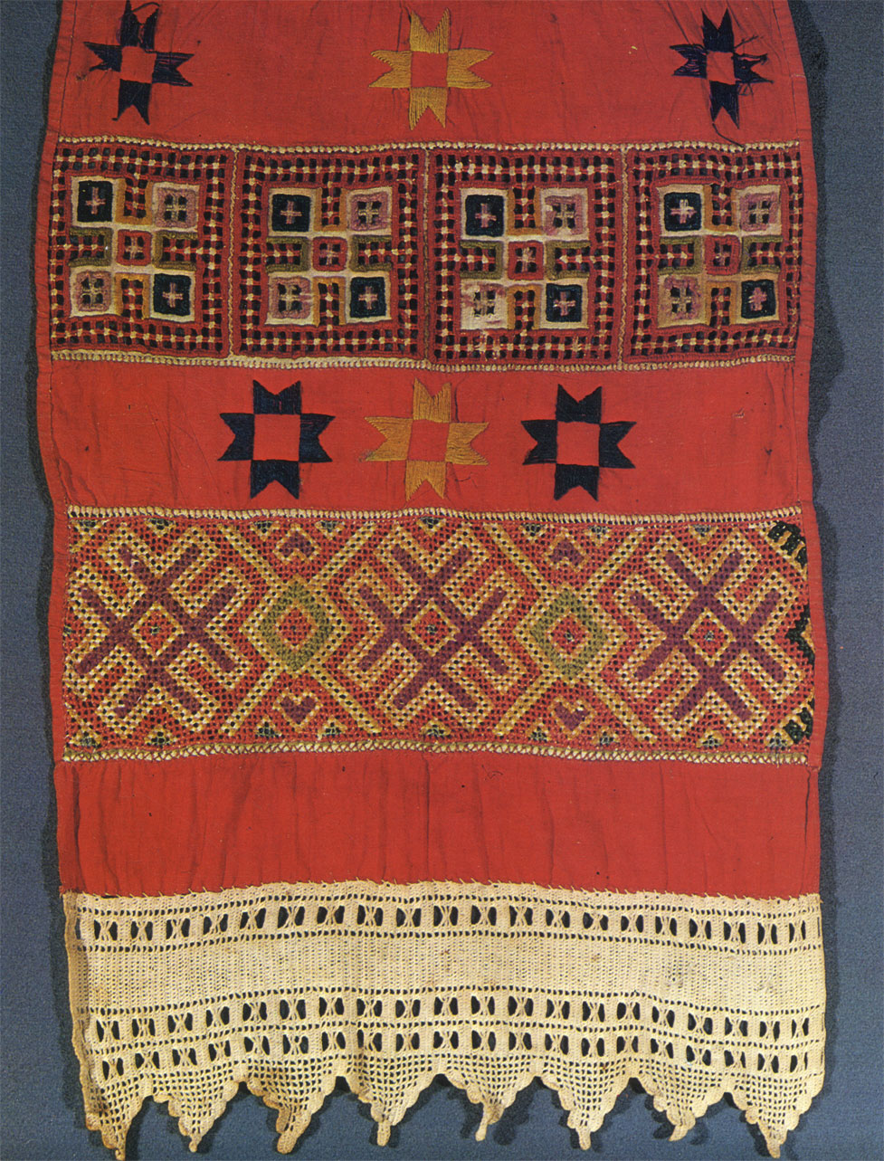 End of a towel. Late 19th century. 83x36. RT-17777