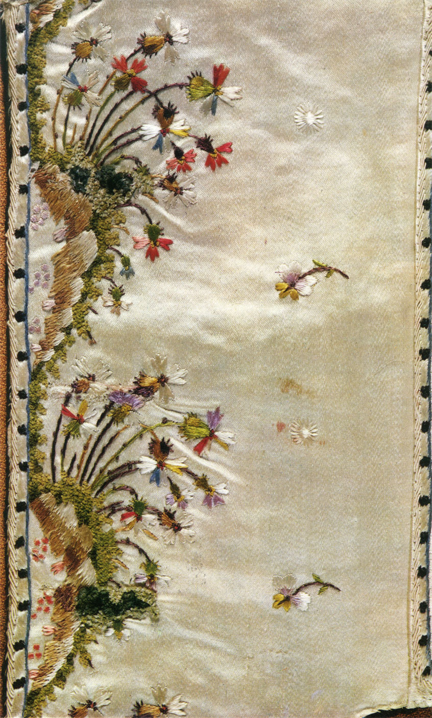 Embroidery on a jacket. Late 18th century. 43x38. RT-9679