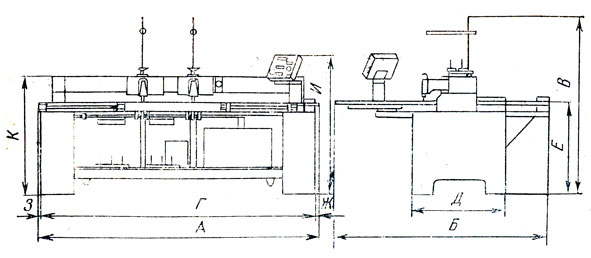Рис. 33. Схема машины модели BELM-4